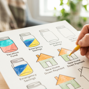 Emergency Fund Visual Tracker & Sinking Funds Bundle